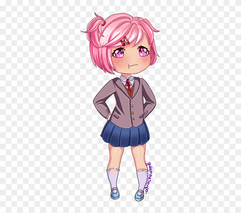 Natsuki Chibi [ddlc] By Guillotinesenpai - Natsuki Ddlc Cute Chibi ...